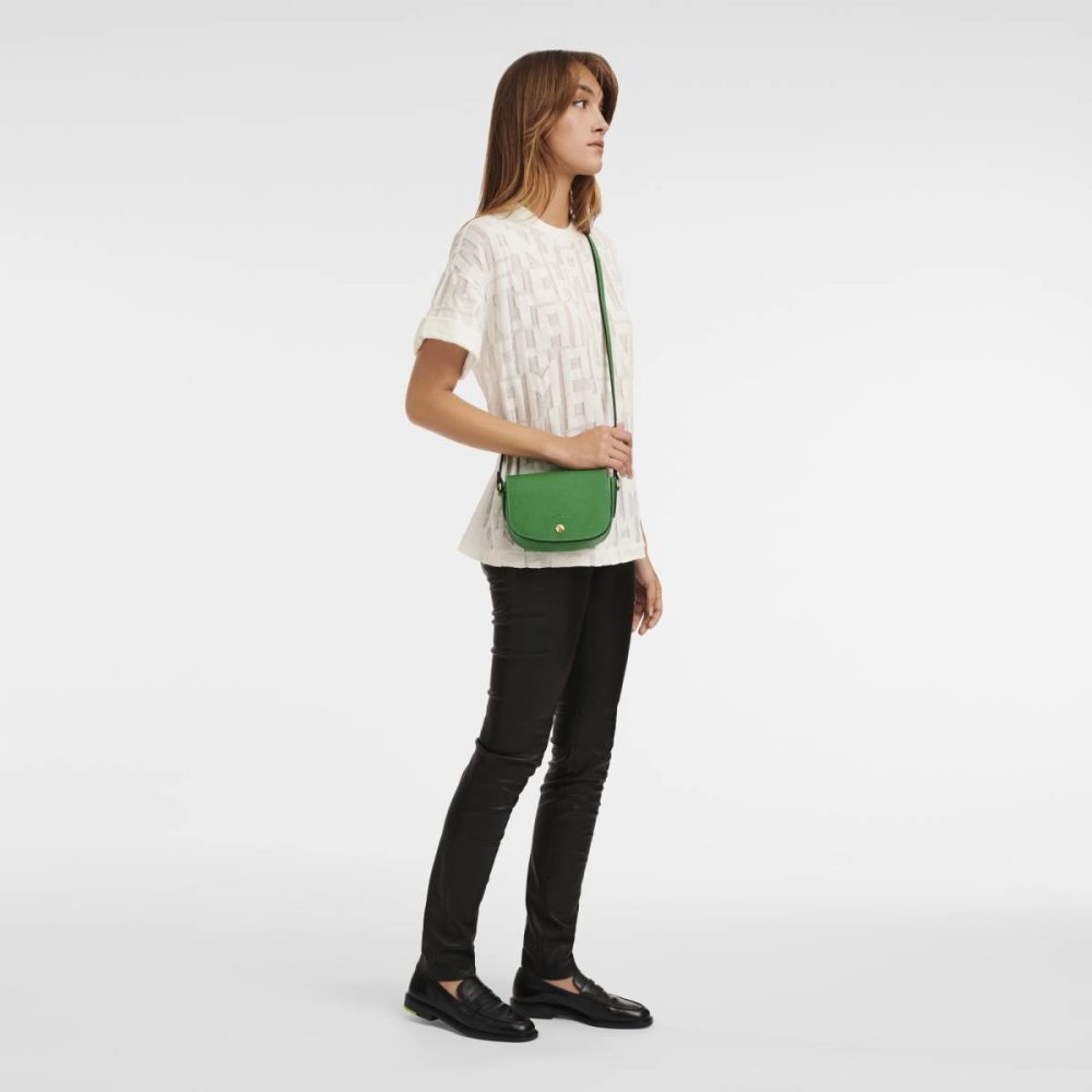 Longchamp Women Épure Xs Crossbody Bag Green - Leather Leather Bags Green - Image 2