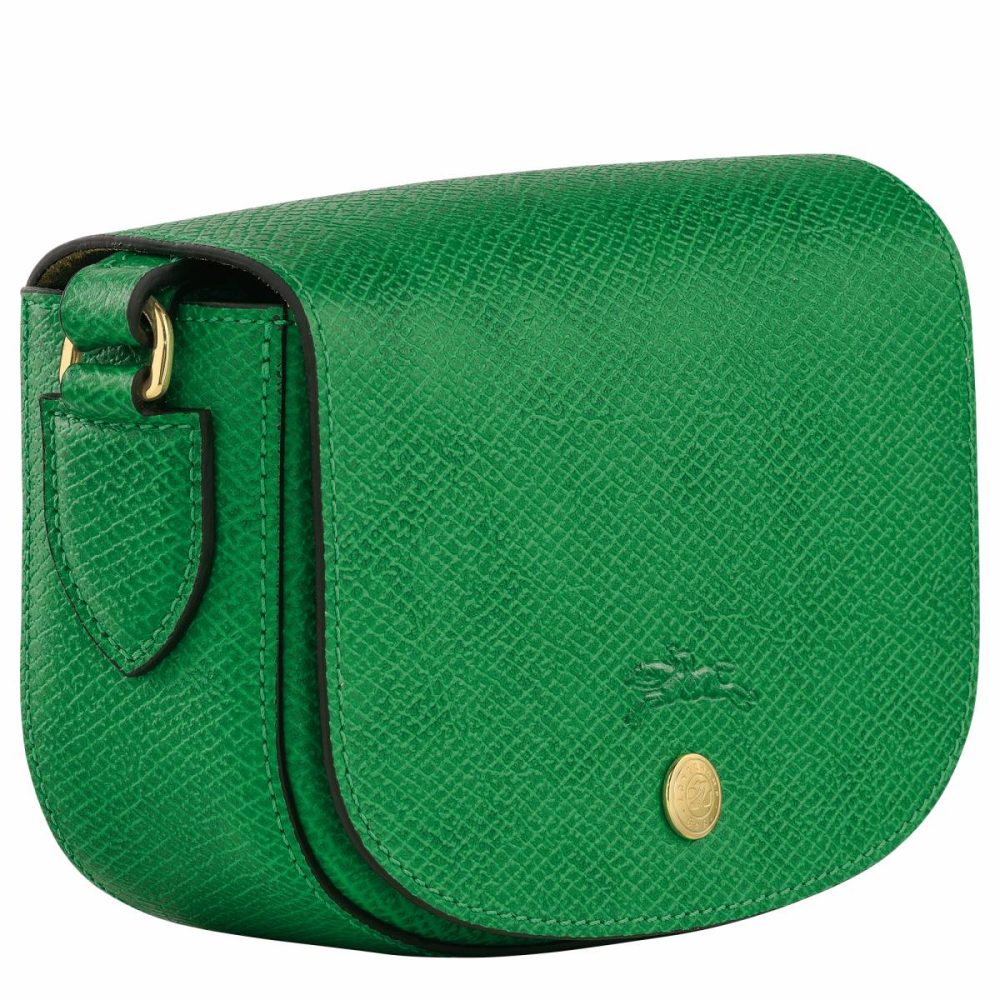 Longchamp Women Épure Xs Crossbody Bag Green - Leather Leather Bags Green - Image 3