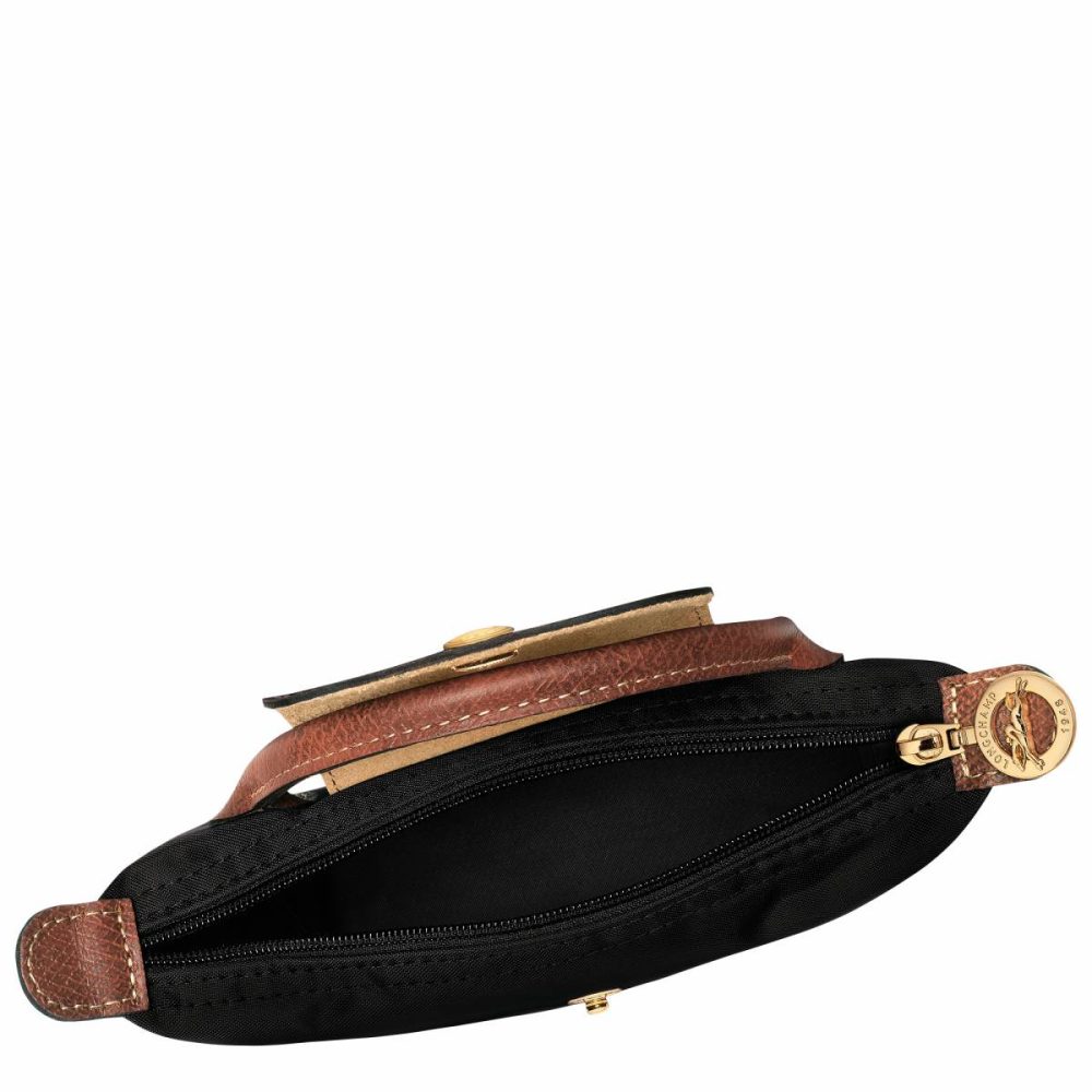 Longchamp Women Le Pliage Original Pouch With Handle Black - Recycled Canvas Pouches & Cases Black - Image 4