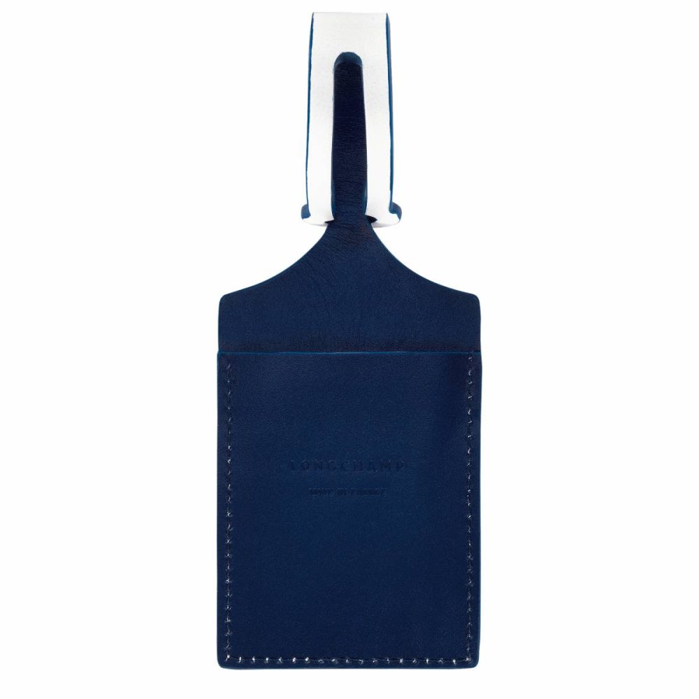 Longchamp Women Lgp Travel Luggage Tag Blue - Leather Travel Accessories Blue - Image 2