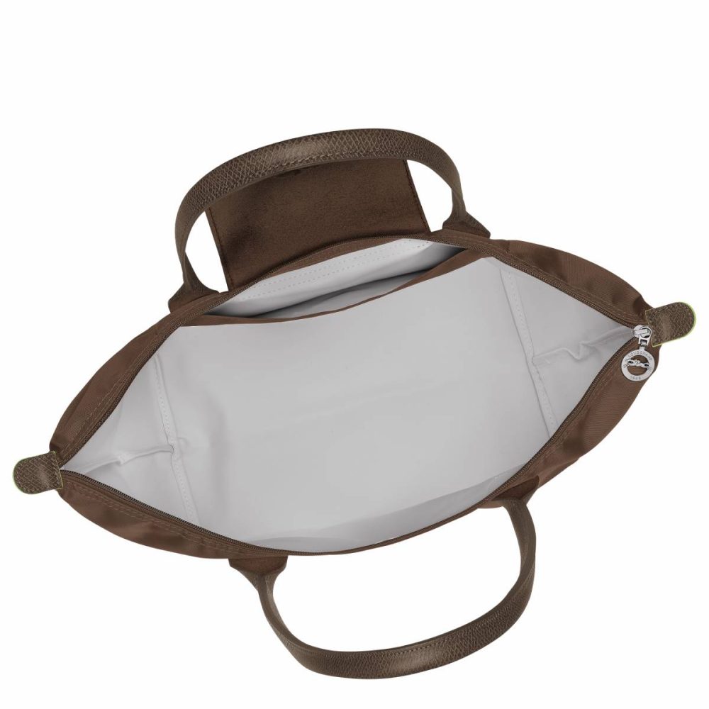 Longchamp Women Terra Le Pliage Green L Tote Bag Terra - Recycled Canvas Shoulder Bags - Image 3