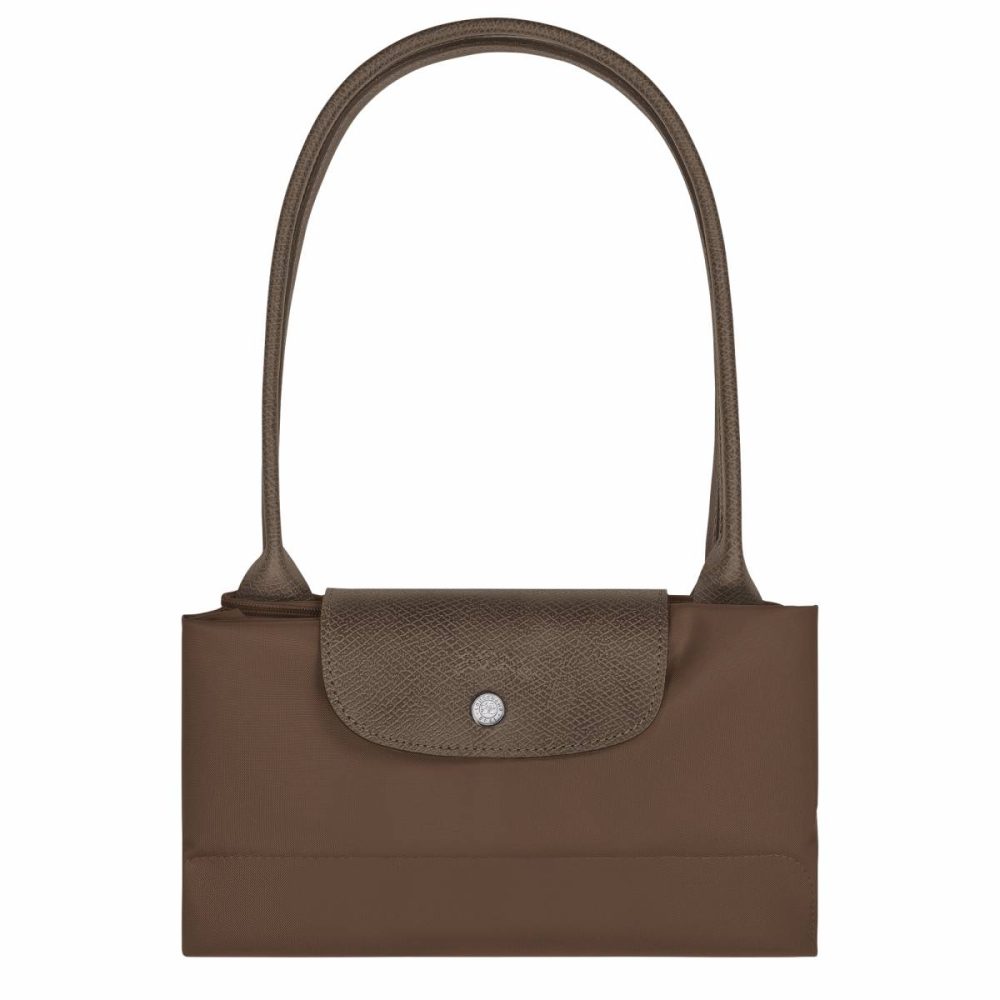 Longchamp Women Terra Le Pliage Green L Tote Bag Terra - Recycled Canvas Shoulder Bags - Image 5