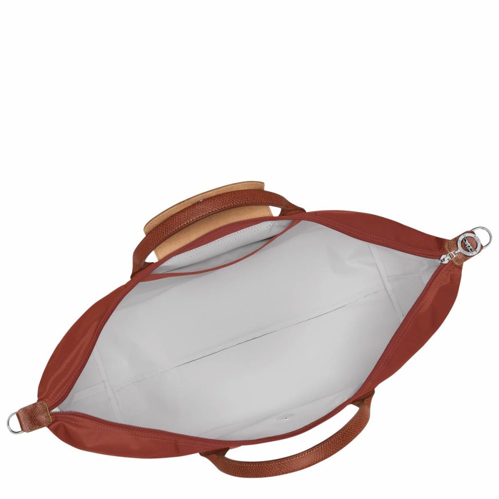 Longchamp Women Travel Bags Chestnut Le Pliage Green Travel Bag Expandable Chestnut - Recycled Canvas - Image 5