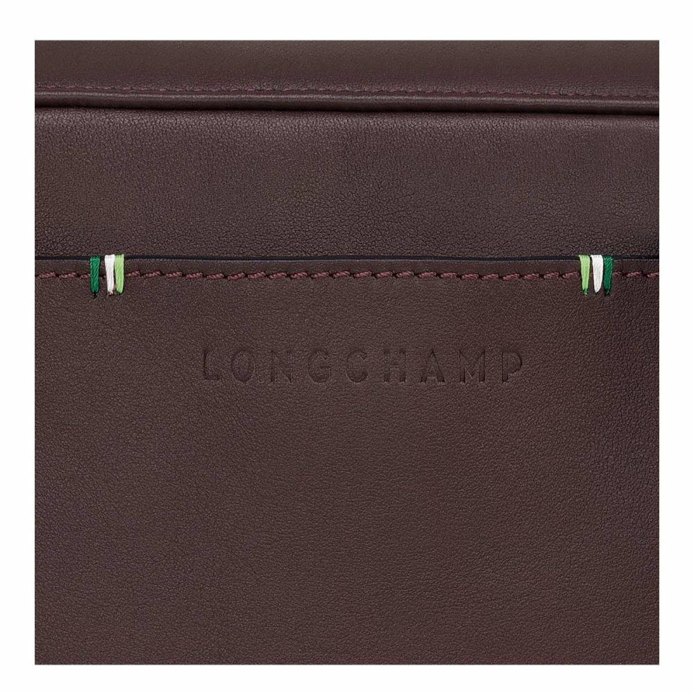 Men Longchamp Sur Seine Camera Bag Mocha - Leather Leather Bags Mocha - Image 5