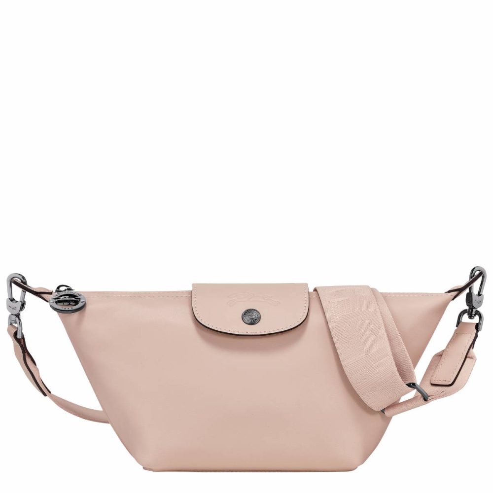 Nude Longchamp Women Le Pliage Xtra Xs Crossbody Bag Nude - Leather Leather Bags