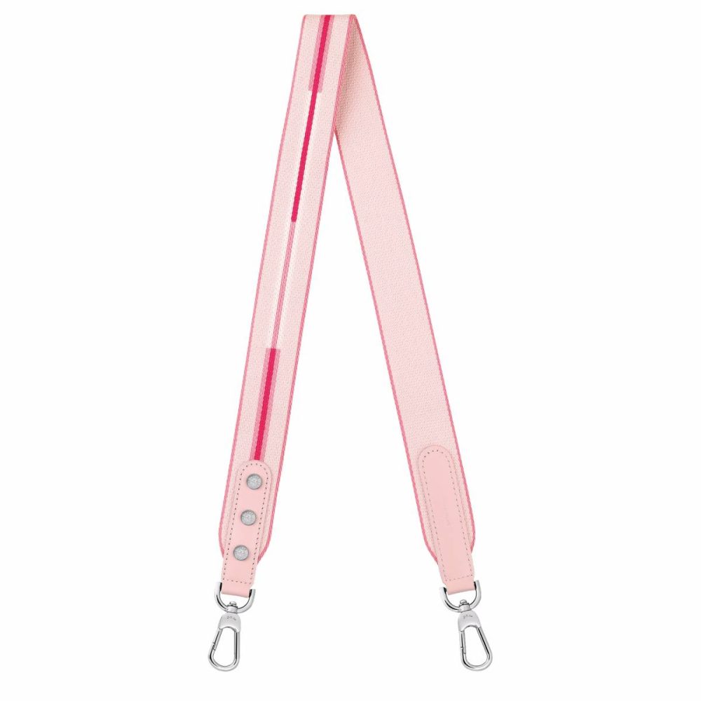 Shoulder Straps Longchamp Rayures Shoulder Strap Marshmallow - Canvas Women Marshmallow
