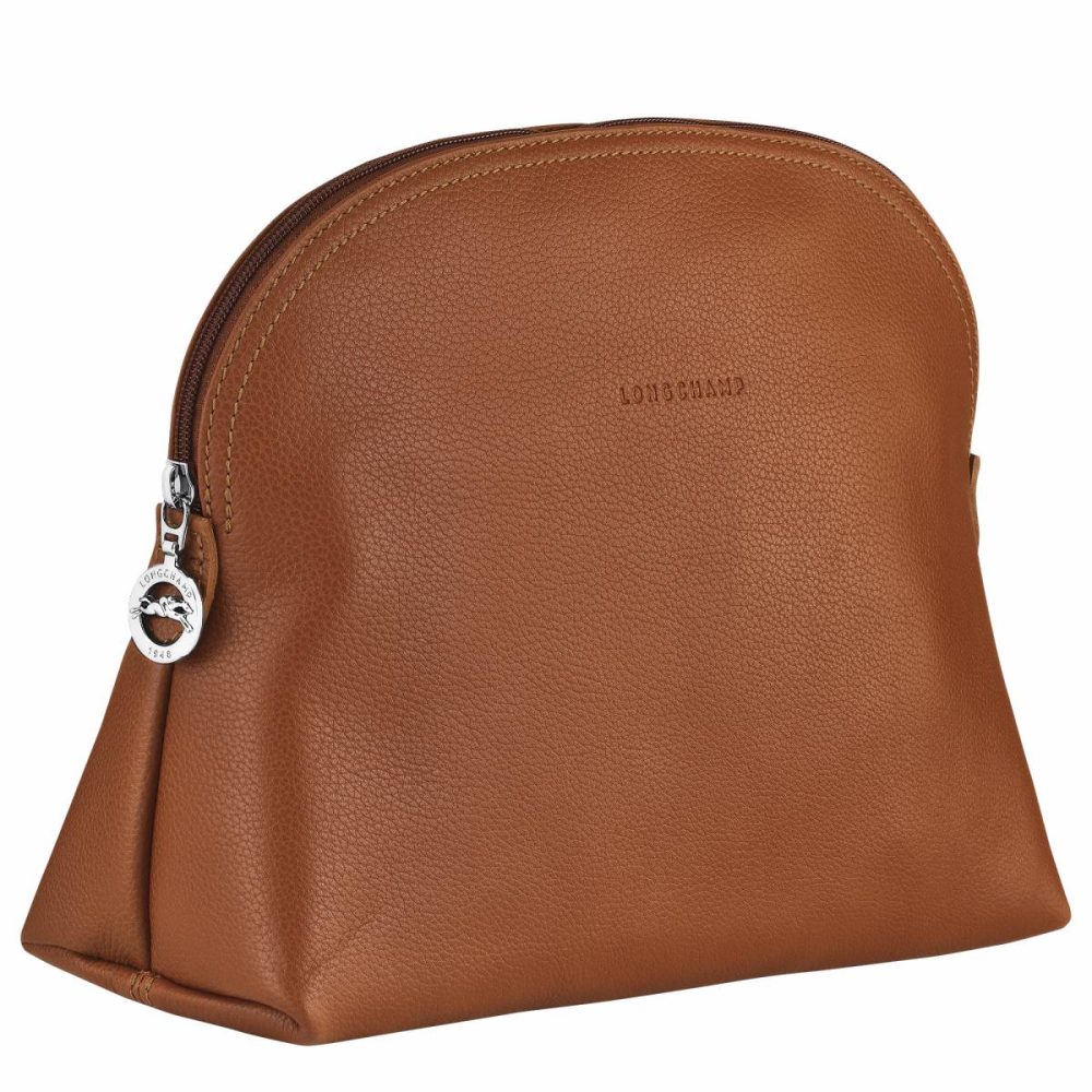Toiletry Bags Women Le Foulonné Toiletry Case Caramel - Leather Caramel Longchamp - Image 2