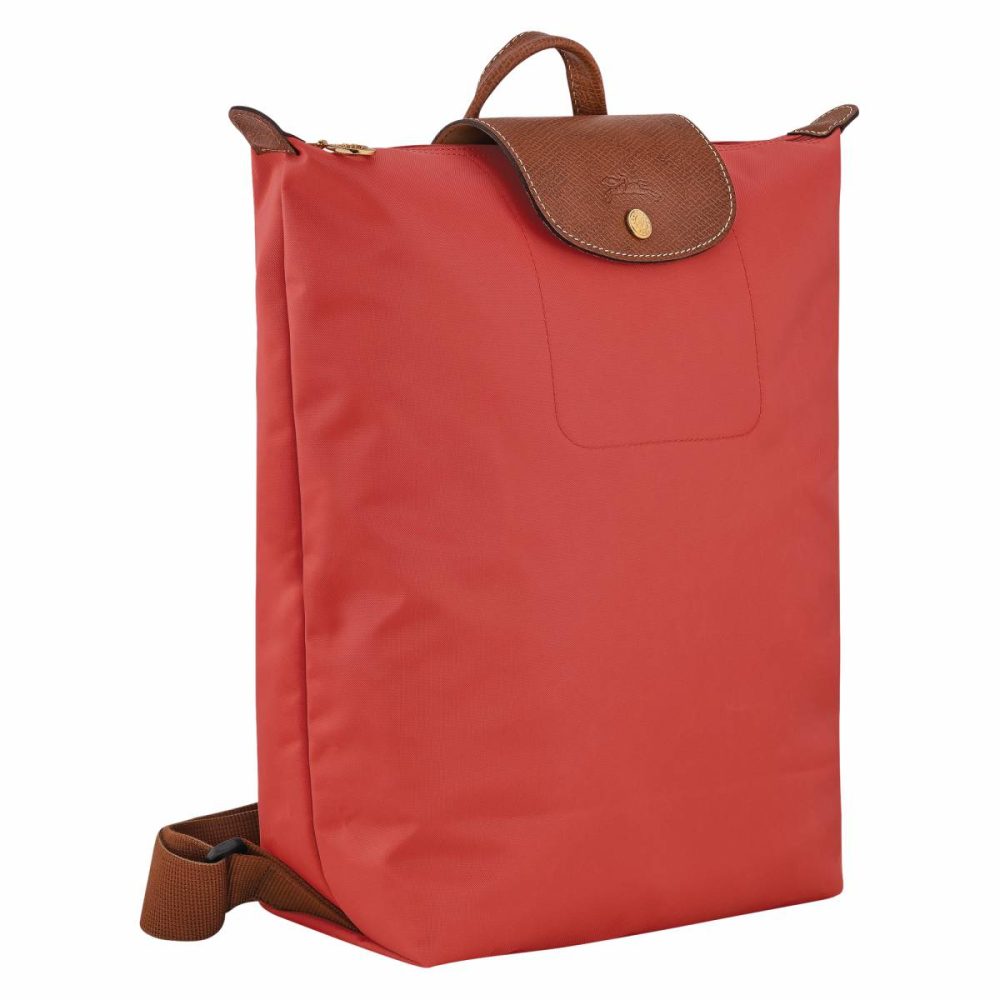 Tomato Backpacks Women Le Pliage Original M Backpack Tomato - Canvas Longchamp - Image 3