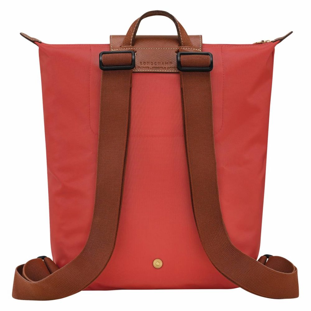 Tomato Backpacks Women Le Pliage Original M Backpack Tomato - Canvas Longchamp - Image 4