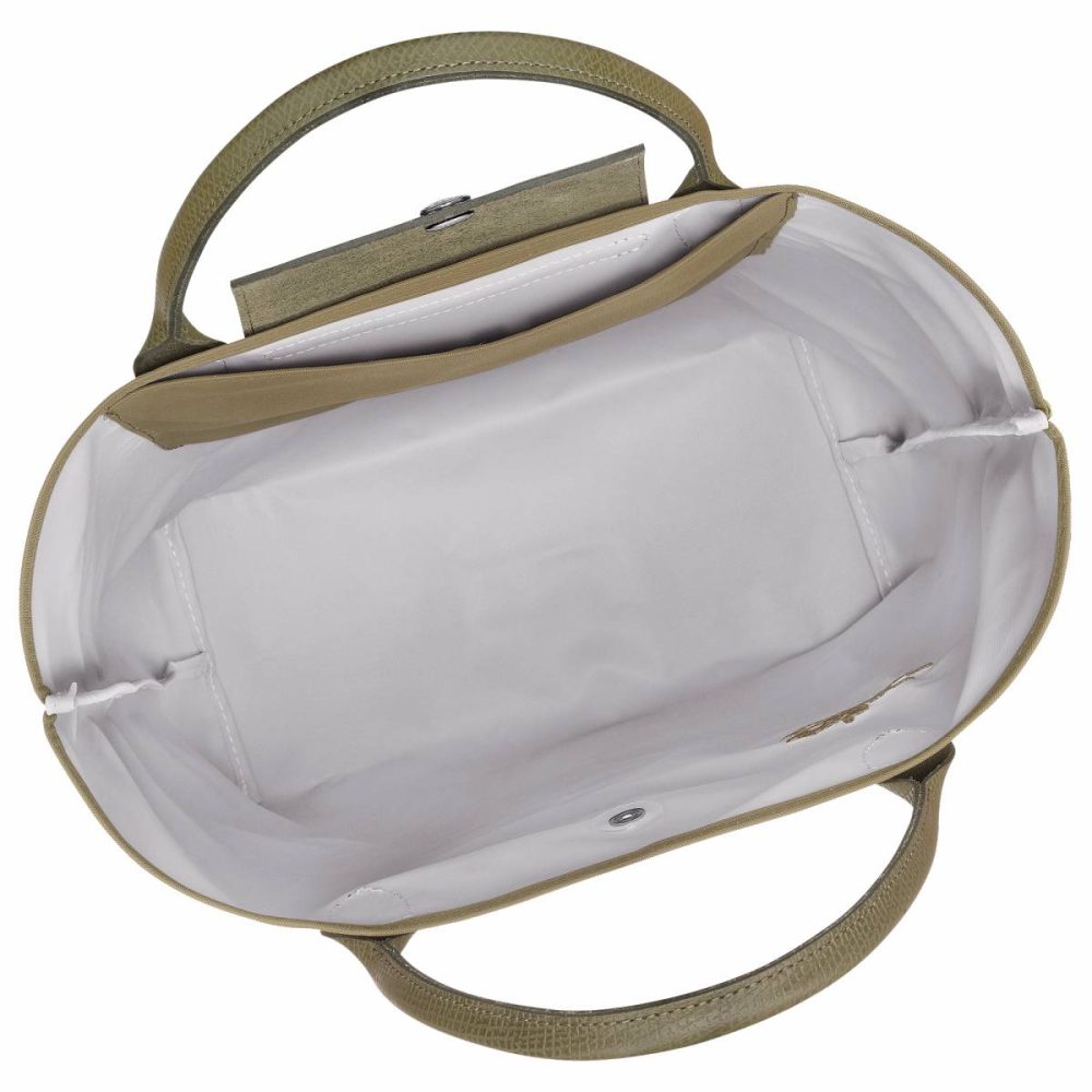 Women Artichoke Longchamp Handbags Le Pliage Green M Tote Bag Artichoke - Canvas - Image 5