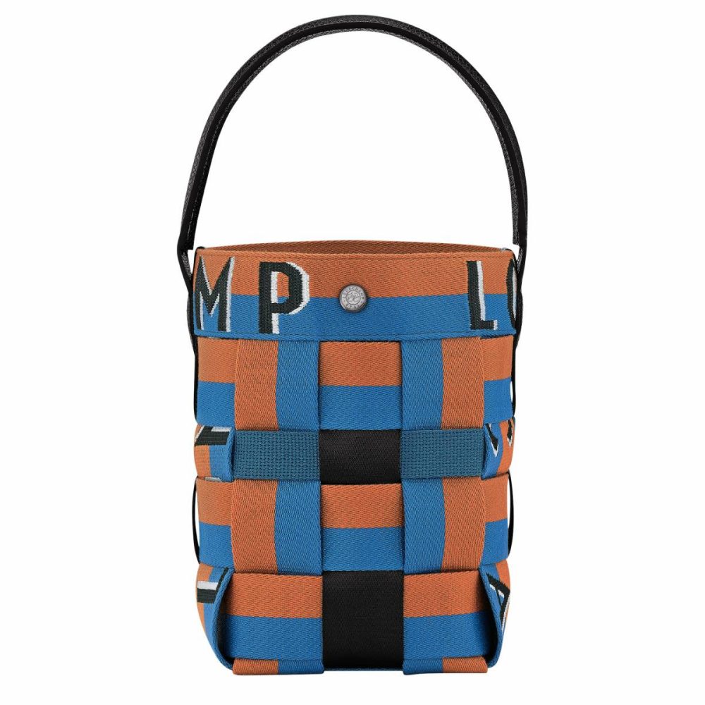 Women Cedar/Walnut Re-Play Xs Bucket Bag Cedar/Walnut - Canvas Mini Bags Longchamp - Image 4