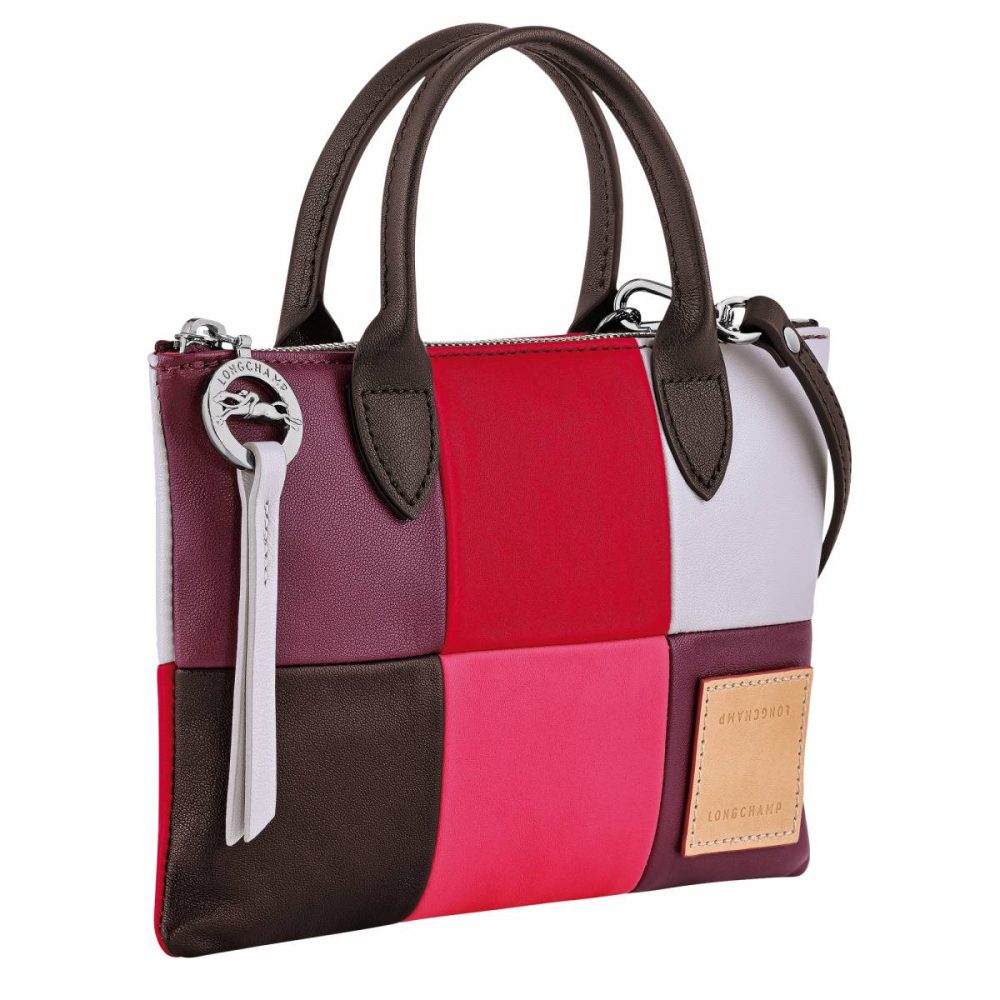 Women Eggplant Longchamp Leather Bags Re-Play Xs Handbag Eggplant - Leather - Image 3