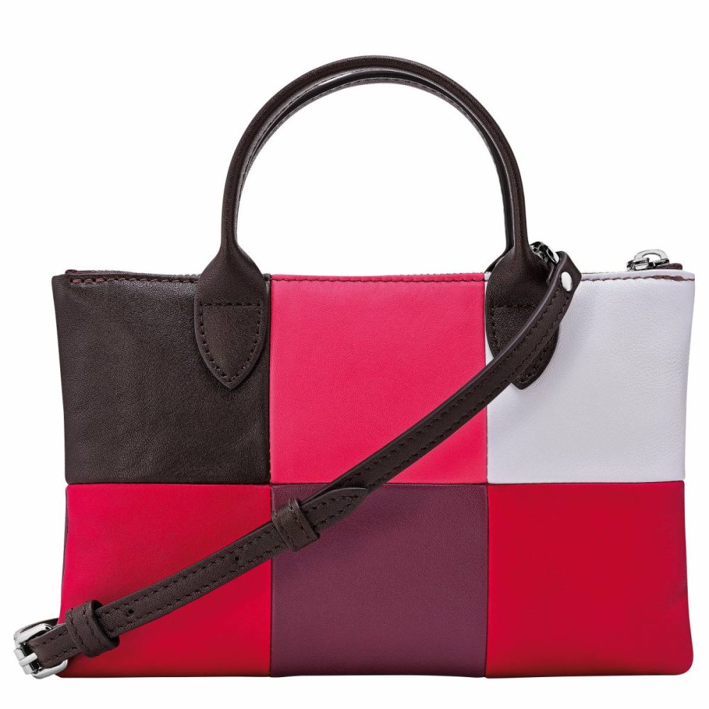 Women Eggplant Longchamp Leather Bags Re-Play Xs Handbag Eggplant - Leather - Image 4