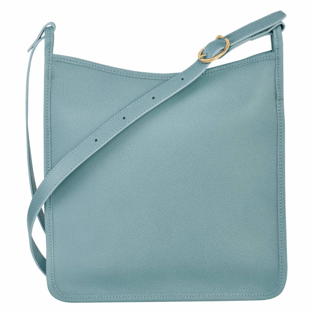 Women Eucalyptus Leather Bags Longchamp Le Foulonné M Crossbody Bag Eucalyptus - Leather - Image 4