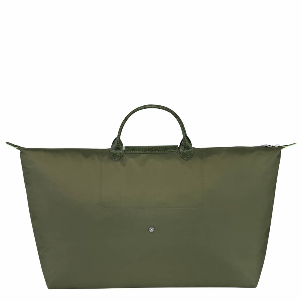Women Forest Longchamp Travel Bags Le Pliage Green Xl Travel Bag Forest - Recycled Canvas - Image 3