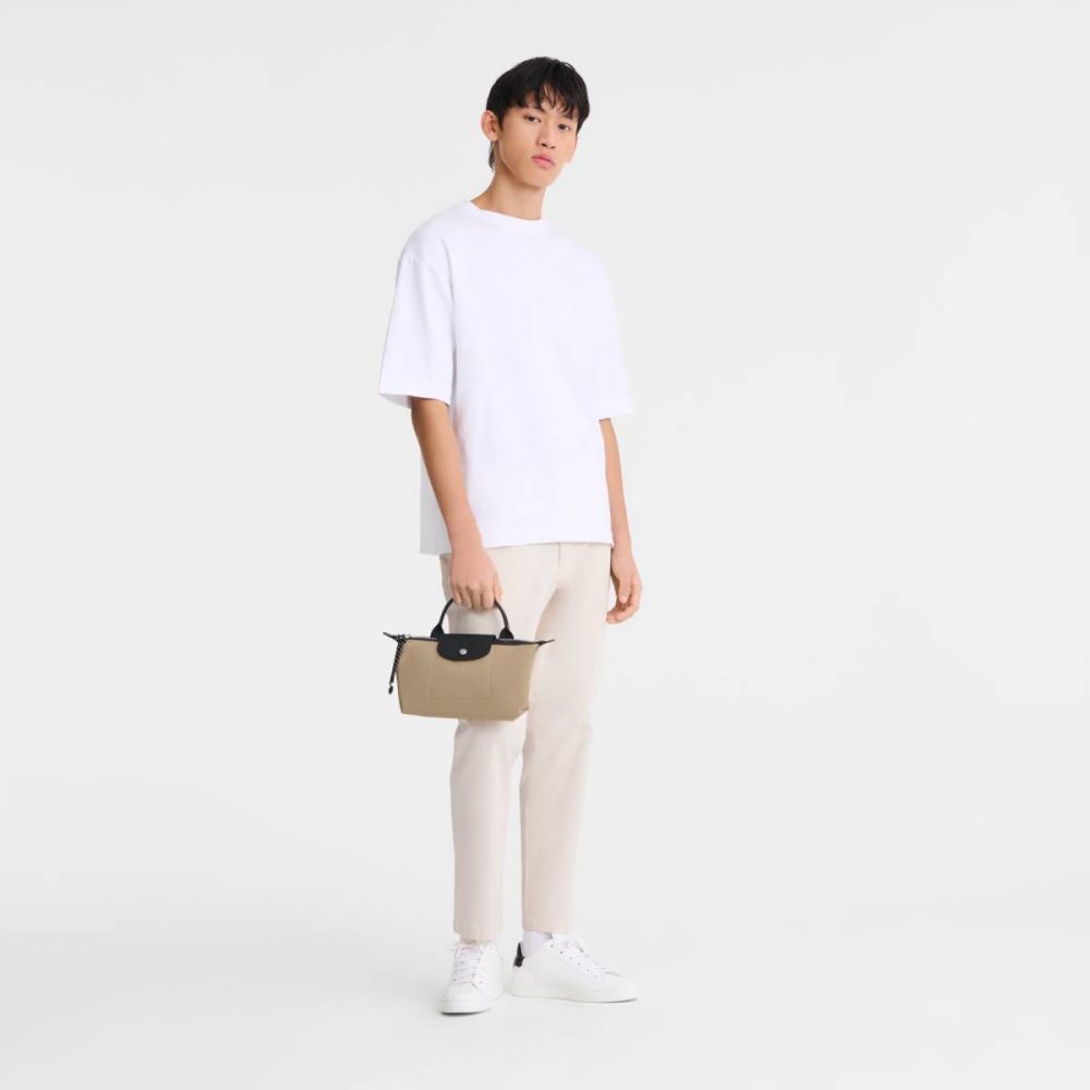 Women Le Pliage Energy Pouch Clay - Recycled Canvas Longchamp Clay Pouches & Cases