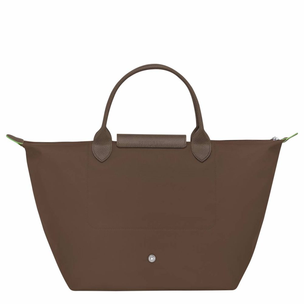 Women Le Pliage Green M Handbag Terra - Recycled Canvas Terra Handbags Longchamp - Image 2
