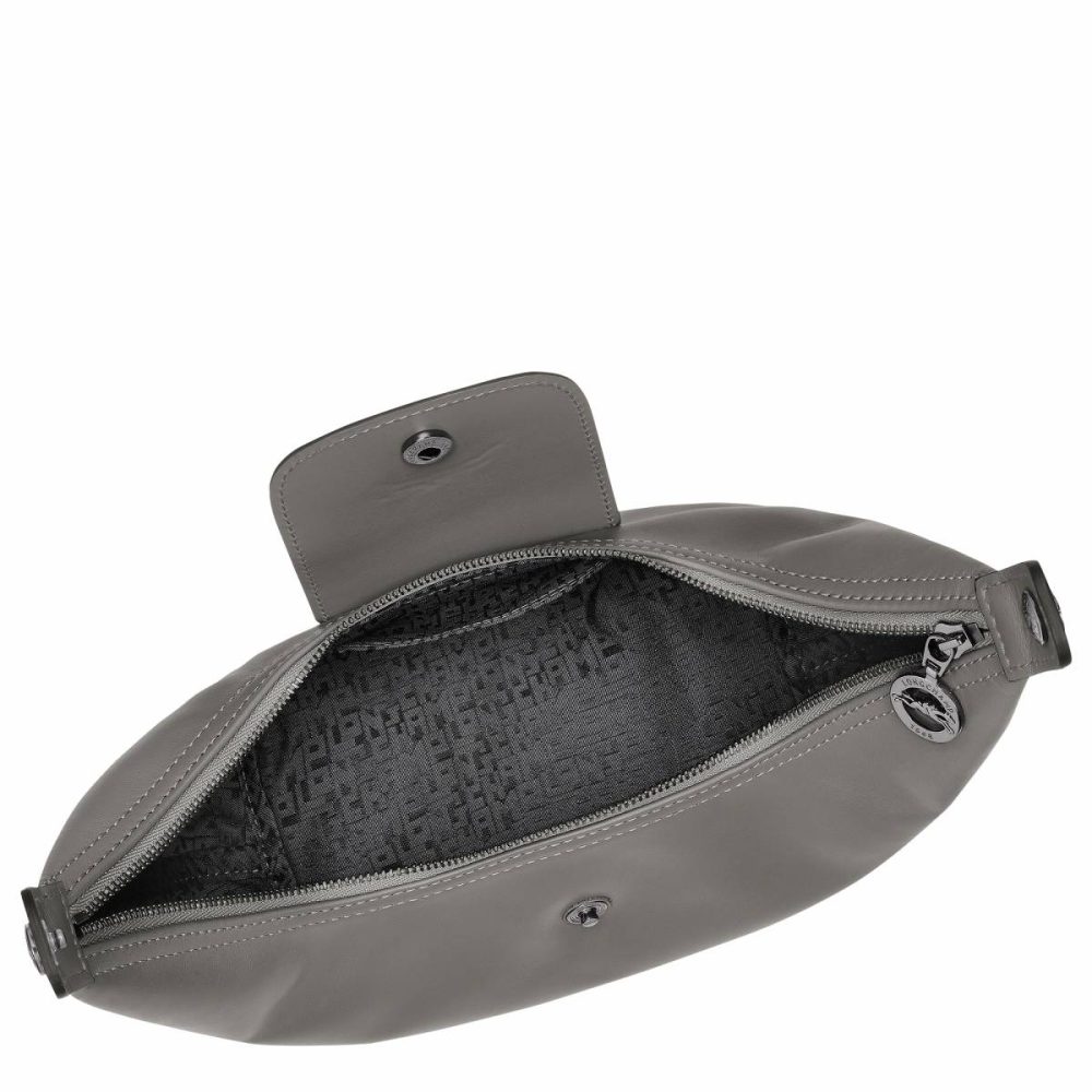Women Le Pliage Xtra Xs Handbag Turtledove - Leather Longchamp Turtledove Leather Bags - Image 5