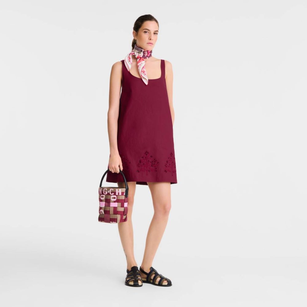 Women Longchamp Artichoke/Beetroot Mini Bags Re-Play Xs Bucket Bag Artichoke/Beetroot - Canvas - Image 2