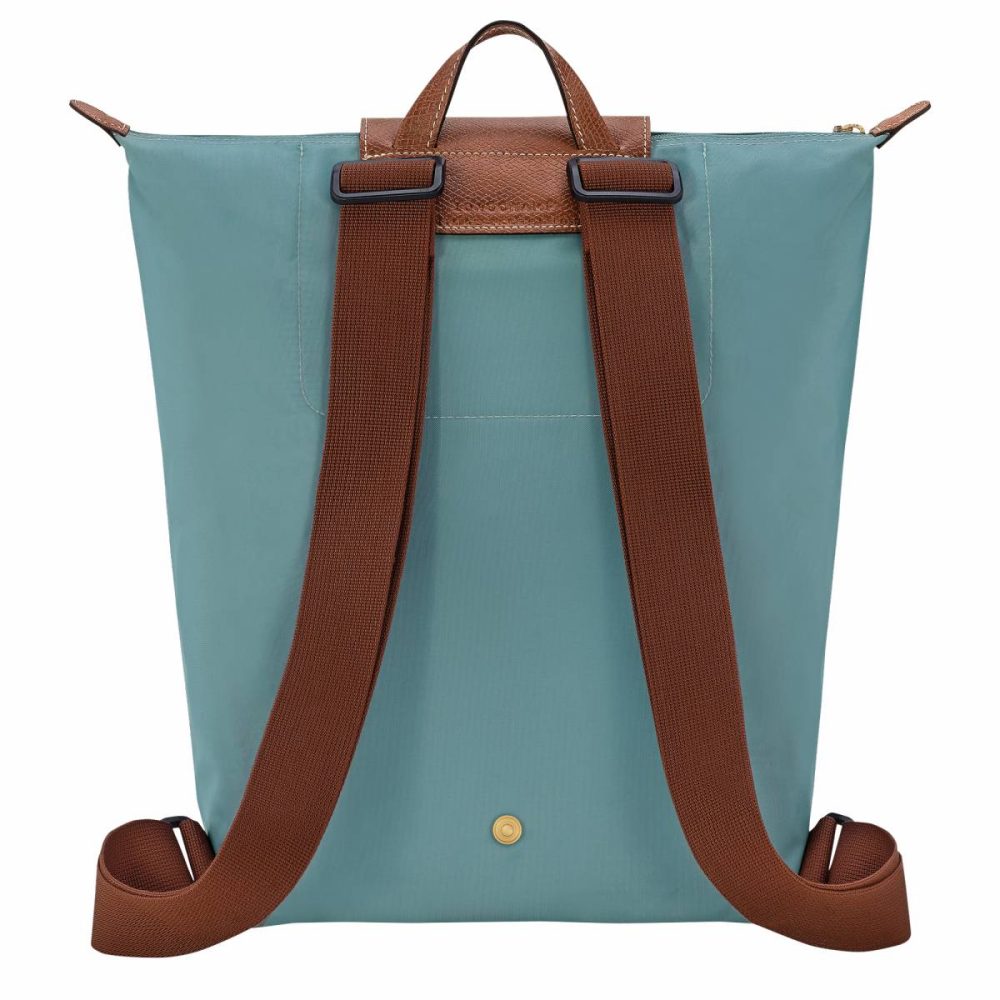 Women Longchamp Backpacks Eucalyptus Le Pliage Original M Backpack Eucalyptus - Canvas - Image 4