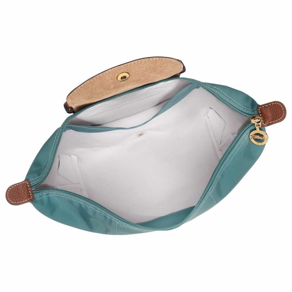 Women Longchamp Backpacks Eucalyptus Le Pliage Original M Backpack Eucalyptus - Canvas - Image 5
