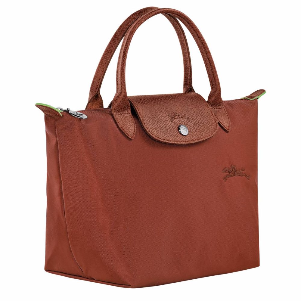 Women Longchamp Chestnut Le Pliage Green S Handbag Chestnut - Recycled Canvas Handbags - Image 2
