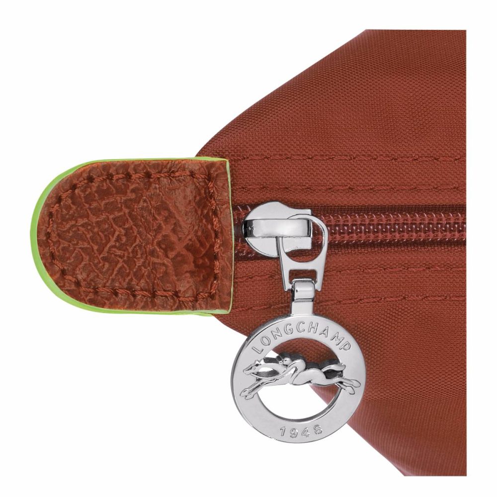 Women Longchamp Chestnut Le Pliage Green S Handbag Chestnut - Recycled Canvas Handbags - Image 5