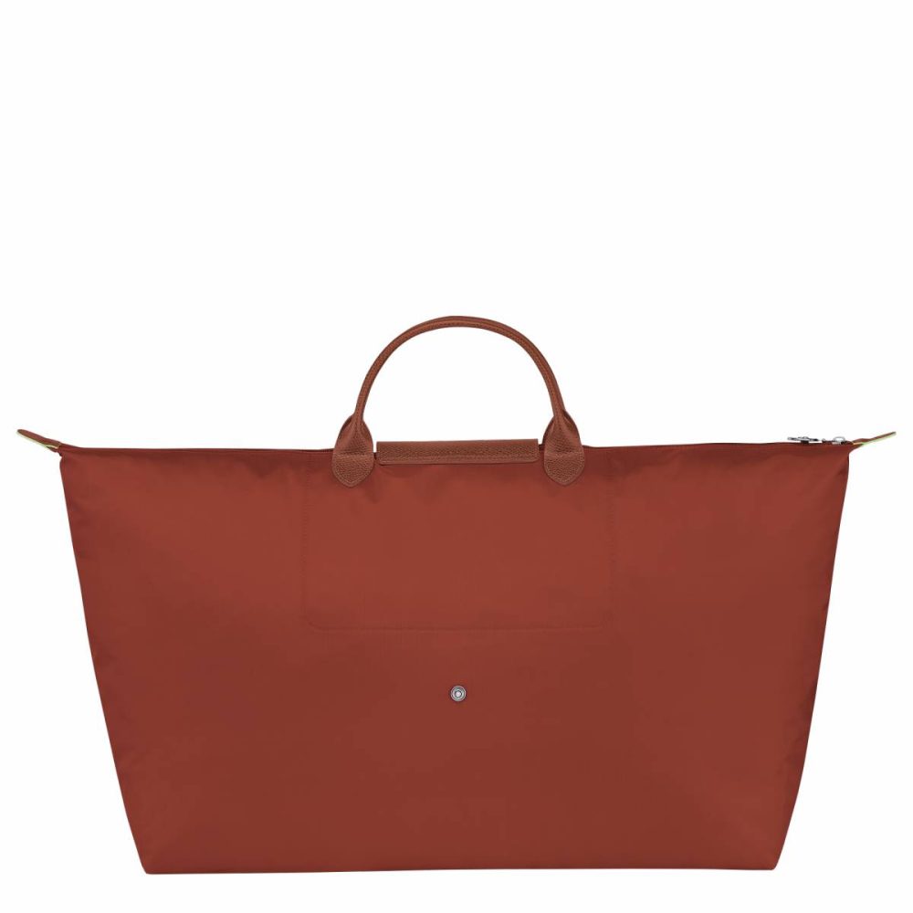 Women Longchamp Chestnut Travel Bags Le Pliage Green Xl Travel Bag Chestnut - Recycled Canvas - Image 3