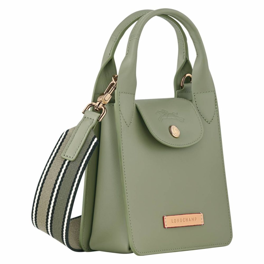 Women Longchamp Leather Bags Laurel Le Pliage Xtra Xs Tote Bag Laurel - Leather - Image 3