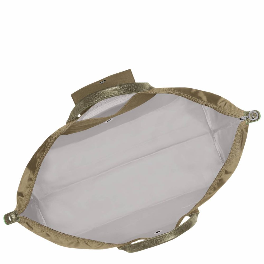 Women Longchamp Travel Bags Artichoke Le Pliage Green Xl Travel Bag Artichoke - Recycled Canvas - Image 3
