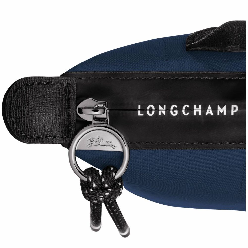 Women Navy Pouches & Cases Le Pliage Energy Pouch Navy - Recycled Canvas Longchamp - Image 5