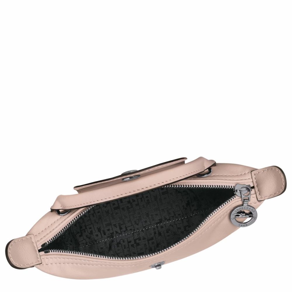 Women Nude Leather Bags Longchamp Le Pliage Xtra Xs Pouch Nude - Leather - Image 5