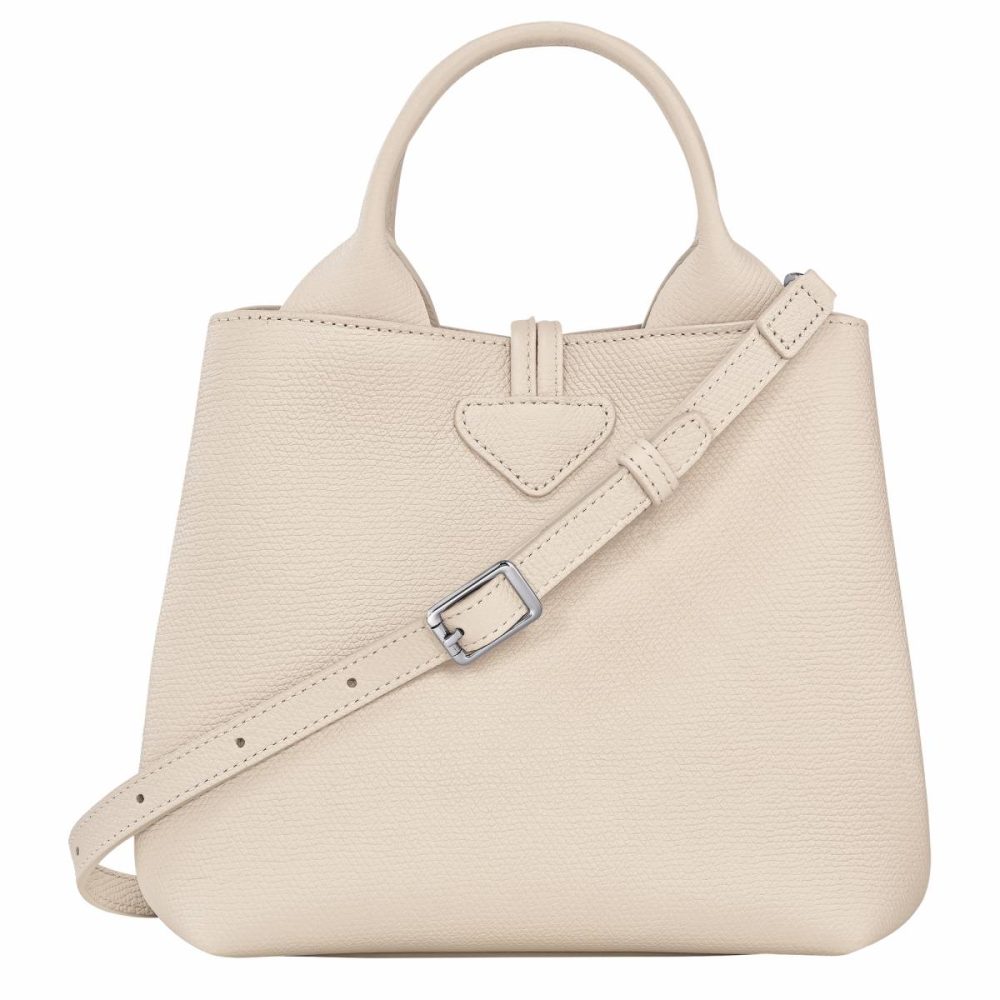Women Paper Le Roseau S Handbag Paper - Leather Leather Bags Longchamp - Image 4