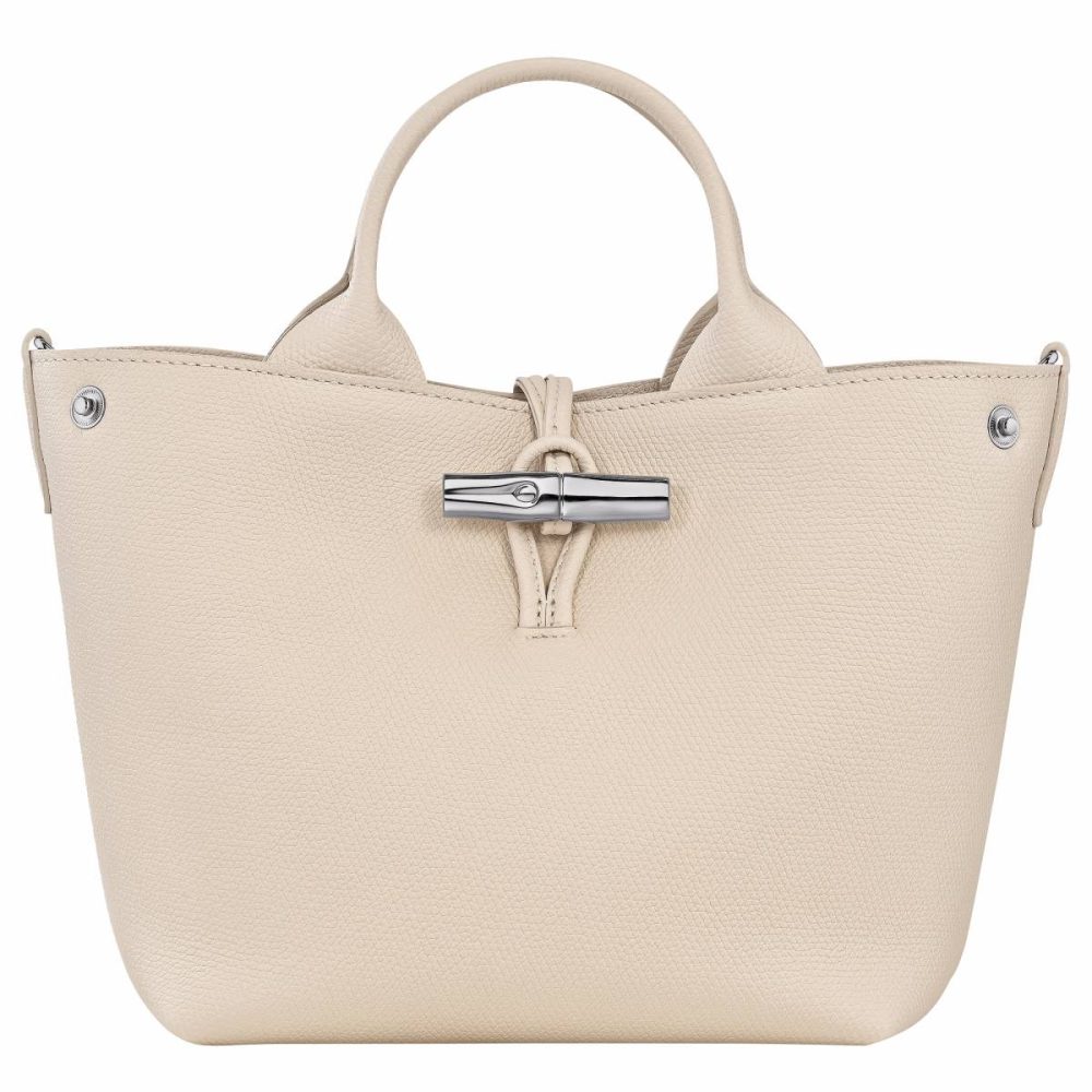 Women Paper Le Roseau S Handbag Paper - Leather Leather Bags Longchamp - Image 5