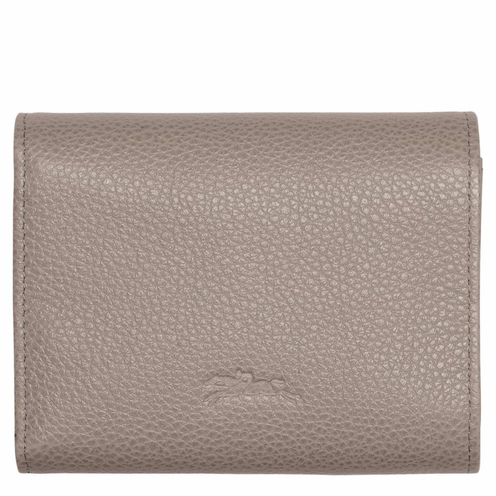 Women Turtledove Longchamp Leather Wallets Le Foulonné Wallet Turtledove - Leather - Image 2